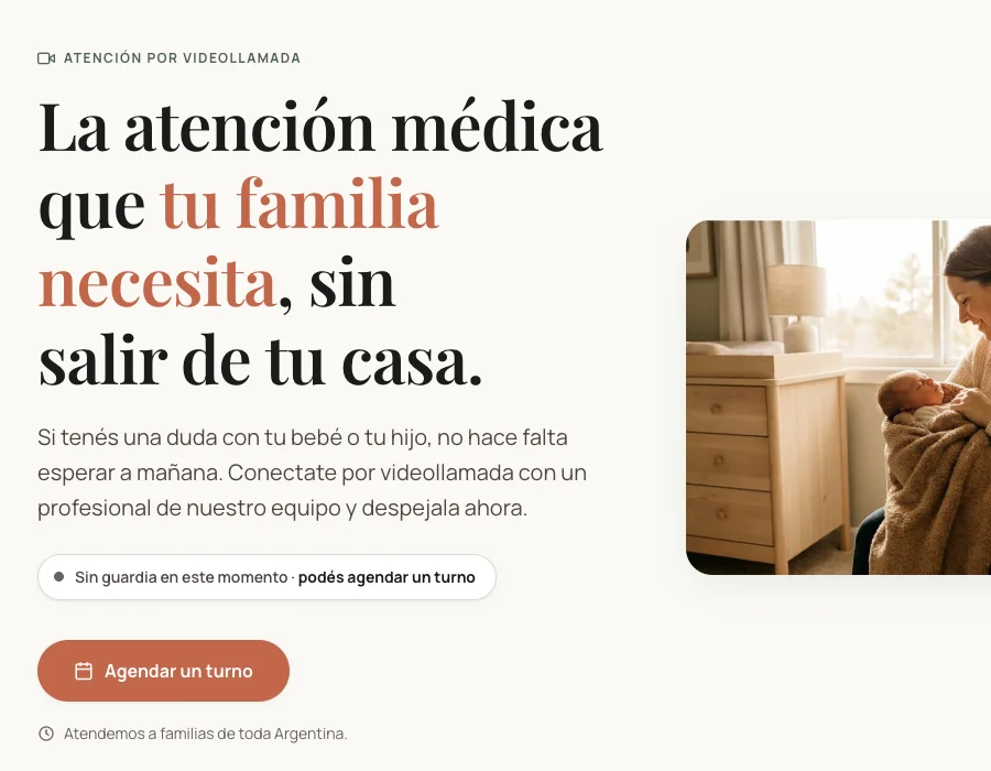 Inicio de Red Primeros Días con el estado en vivo de la atención inmediata