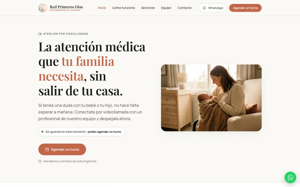 Sitio web de Red Primeros Días